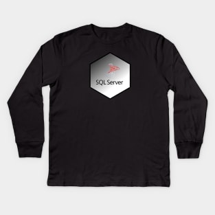 sql server hexagonal Kids Long Sleeve T-Shirt